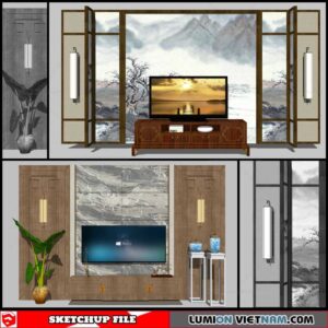 Wall Unit - Sketchup Models