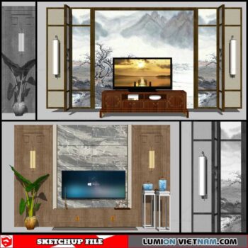 Wall Unit - Sketchup Models