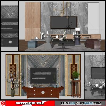 Wall Unit - Sketchup Models