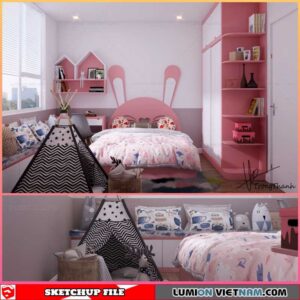 Childroom - Sketchup Interior Scene By Trong Thanh