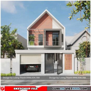 House - Sketchup Exterior Scene By Luong Thanh
