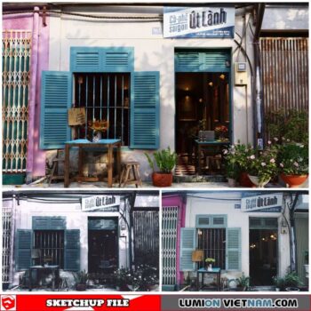 Cooffe - Sketchup Exterior Scene By Ninh Duc Minh