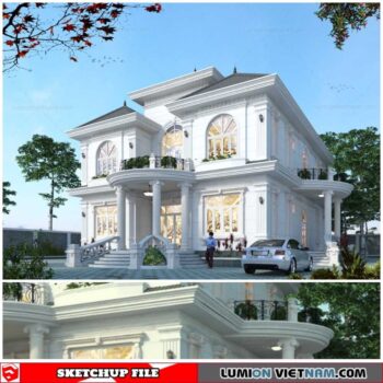 House - Sketchup Exterior Scene By Ton Long Quy