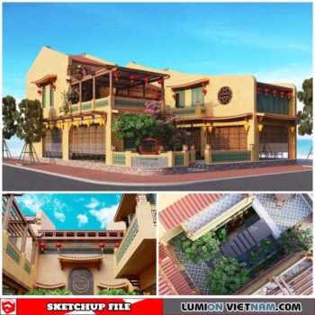 House - Sketchup Exterior Scene By Ninh Duc Minh