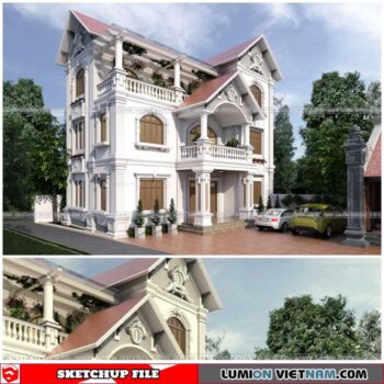 House - Sketchup Exterior Scene By Khanh