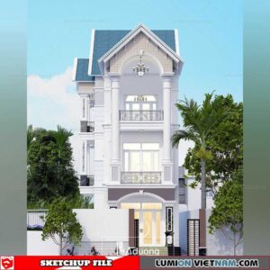 House - Sketchup Exterior Scene By Thanh Khang