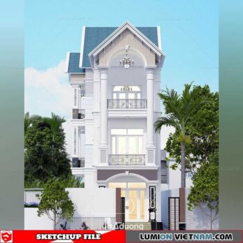 House - Sketchup Exterior Scene By Thanh Khang