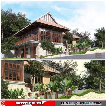 House - Sketchup Exterior Scene By Xuan Khanh