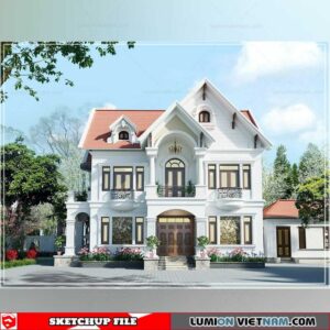 House - Sketchup Exterior Scene By Ac Congtytnhhthietke