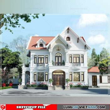 House - Sketchup Exterior Scene By Ac Congtytnhhthietke