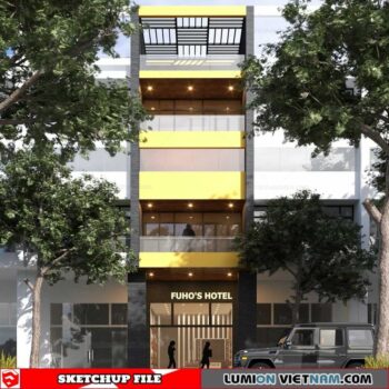 House - Sketchup Exterior Scene By Xuan Khanh