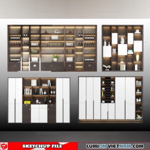 Liquor Cabinet - Sketchup Models