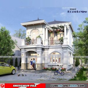 House - Sketchup Exterior Scene By Khanh Le Minh