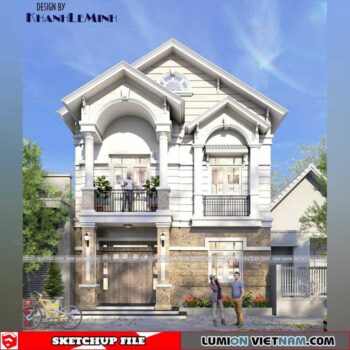 House - Sketchup Exterior Scene By Khanh Le Minh