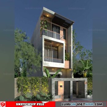 House - Sketchup Exterior Scene By Leemindung