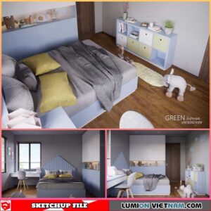 Childroom - Sketchup Interior Scene By Luong Thanh