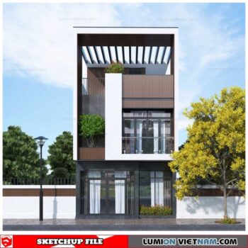 House - Sketchup Exterior Scene By Xuan Khanh