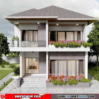 House - Sketchup Exterior Scene By Co Phong Suong