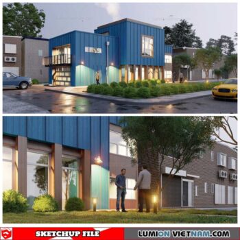 House - Sketchup Exterior Scene By Tu Minh Sang