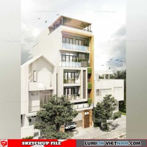 House - Sketchup Exterior Scene By Dieu Ly