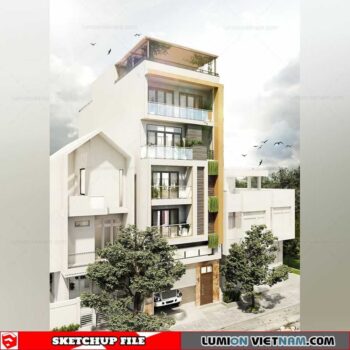 House - Sketchup Exterior Scene By Dieu Ly