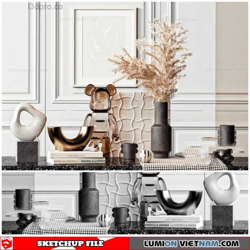 Decor Set - Sketchup Models By To Dung