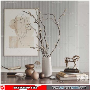 Decor Set - Sketchup Models By To Dung