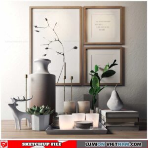 Decor Set - Sketchup Models By To Dung