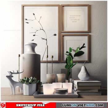 Decor Set - Sketchup Models By To Dung