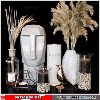 Decor Set - Sketchup Models By To Dung