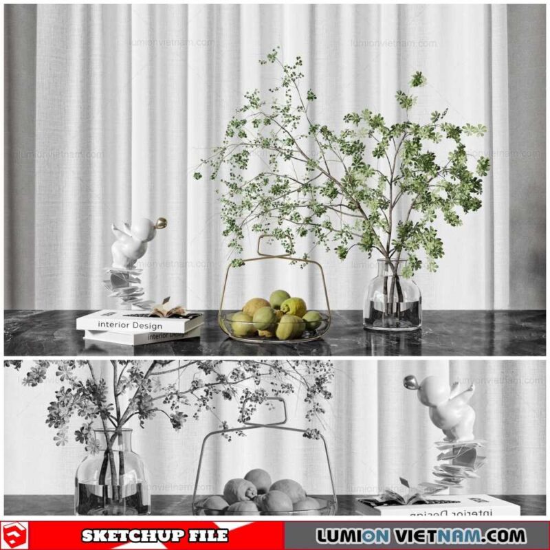 Decor Set - Sketchup Models By To Dung