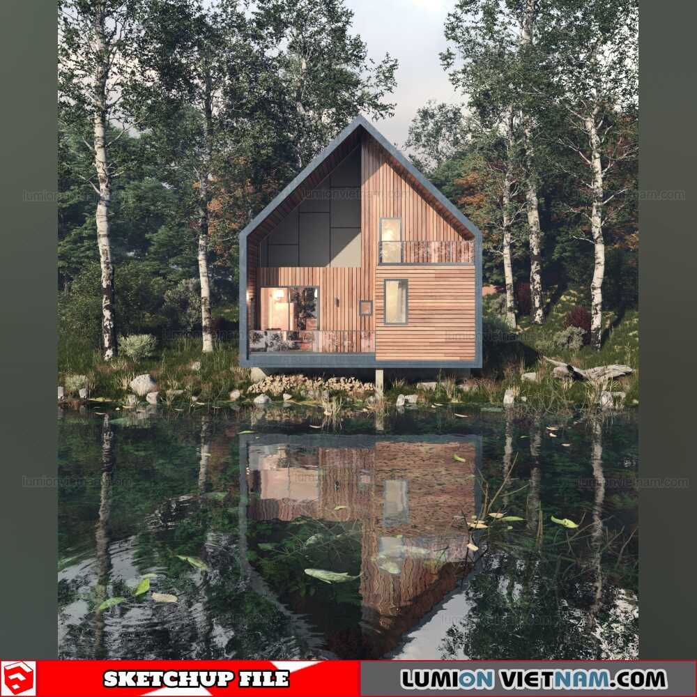 2915-Exterior-House-Scene-Sketchup-Model-By-Dieu-Ly-Free-Download