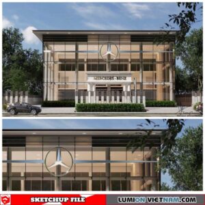 House - Sketchup Exterior Scene By Trong Thanh