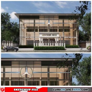 House - Sketchup Exterior Scene By Trong Thanh