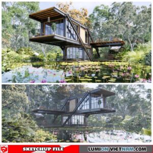 House - Sketchup Exterior Scene By Dathouzz