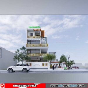 House - Sketchup Exterior Scene By Manh Kieu