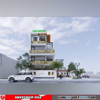 House - Sketchup Exterior Scene By Manh Kieu