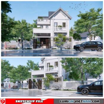 House - Sketchup Exterior Scene By Dathouzz