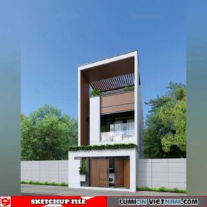 House - Sketchup Exterior Scene By Thanh Nguyen