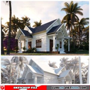 House - Sketchup Exterior Scene By Ngan Nguyen