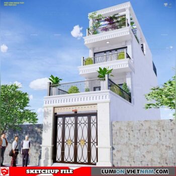 House - Sketchup Exterior Scene By Duong Nguyen Van