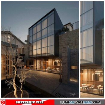 House - Sketchup Exterior Scene By Tung Lam