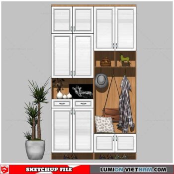 Shoe Cabinet Combination - Sketchup Models