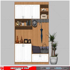 Shoe Cabinet Combination - Sketchup Models