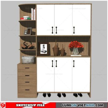 Shoe Cabinet Combination - Sketchup Models