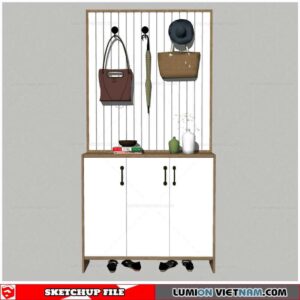 Shoe Cabinet Combination - Sketchup Models