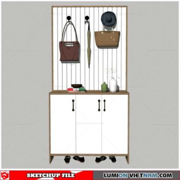 Shoe Cabinet Combination - Sketchup Models
