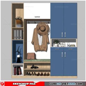 Shoe Cabinet Combination - Sketchup Models