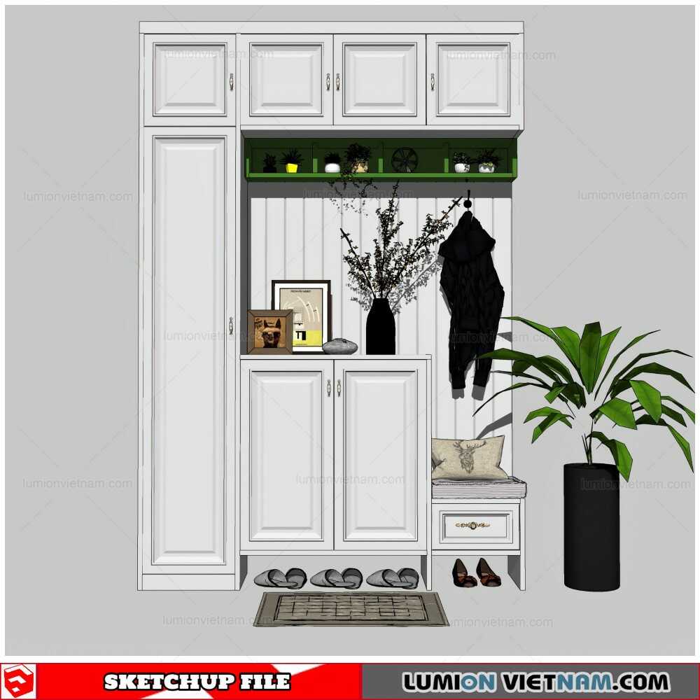 311021-Modern-Shoe-Cabinet-Combination-(8)-Sketchup-Models
