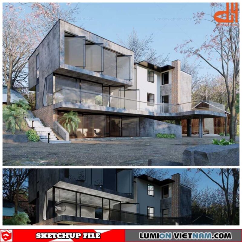 House - Sketchup Exterior Scene By Do Viet Hung